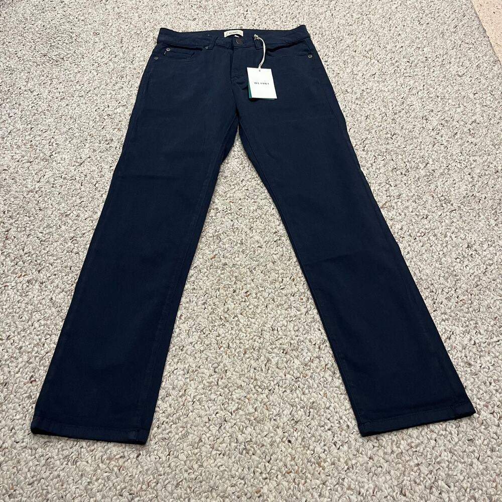 NEW DL1961 Nick Slim Twill Pant Navy 28x30 Preppy Classic Casual Office Career